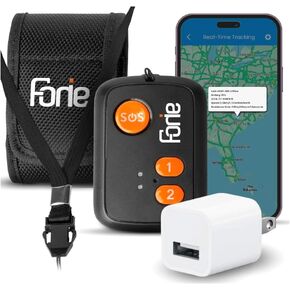 GPS Tracker for Seniors | Medical Alert Device | Tracking Device for Seniors | Mini Phone for Seniors with Unlimited Two-Way Cellular Phone Calls | Senior Tracker with Fall Down Detection | Fonie