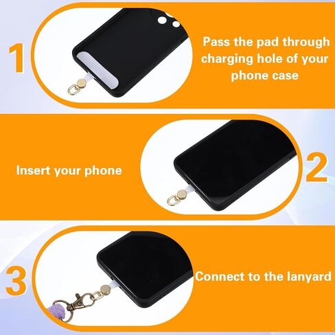 4 PCS هاتف Tether Tab Tab Phone Lanyard Patch Universal Phone Lanyard Tab 360 ° Rotating Cord Loop in Saudi Arabia