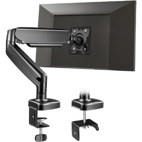 FURWOO Desk Monitor Mount Directional Adjustable Single Monitor Arm with Clamp and Grommet Base