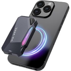 1TB Magnetic Portable SSD,2050MB/s USB 3.2 Gen 2x2 Magnetic SSD,4K ProRes Record and Store,with Magnetic Ring,RGB Touch Control Lighting,External Solid State Drives for iPhone/Android/PC/Mac -PS2200