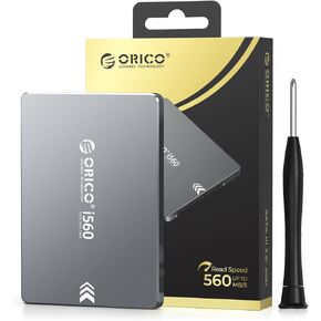 ORICO SATA SSD 2TB, 2.5" SATA III 6Gb/s SSD, up to 560MB/s, 3D NAND Internal Solid State Drive with Aluminum Shell, Upgrade Laptop PC and Desktops - i560