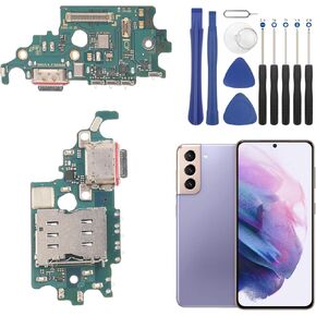 YHX-US Charging Port Replacement for Samsung Galaxy S21 5G G991U USB Dock Connector Flex Cable Replacement for Samsung Galaxy S21 5G 2021 with Screwdrivers