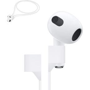 Single Replacement Left Earbud for AirPod 3rd Gen, Only Compatible with AirPods 3rd Generation Mode A2564, Left Ear Side Wireless Earbud with a Complimentary Magnetic Lanyard - L Side