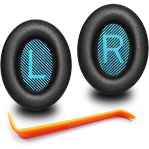 QC35 Ear Pads - Replacement Earpads for Bose QuietComfort 35 II and QC35 Headphones & More(Black)