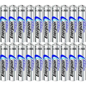 Energizer Ultimate Lithium AAA Size Batteries - 20 Pack - Bulk Packaging