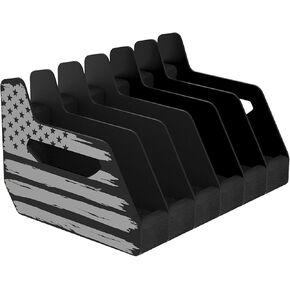 6X Standard Pistol Rack, Revolver Holder for Gun Safe Cabinet Storage, Handgun Stand Organizer Accessories with Moisture&Scratch Resistance Function