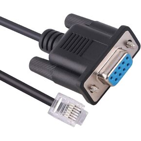 6FT DB9 to RS-232 RJ11 6P6C Serial Cable for APC UPS Compatible with APC Rack PDU AP78xx AP79xx AP86xx AP88xx AP89xx Rack Automatic Transfer Switches AP7752 AP7752 AP7730 AP7732 AP772 094-0144A