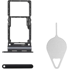 for Samsung Galaxy A34 Sim Card Tray Replacement (Single SIM Version) Graphite Card Tray Slot Holder Bracket Adapter with Needle Ejector for A34 A346E A346B A346M
