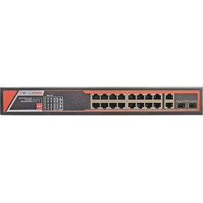 Full Gigabit Unmanaged POE Switch, 30W POE+ (802.3at) per Port, Extend Mode up to 984' Cable Runs, All Ports Gigabit 10/100/1000 (16 Port (300W))