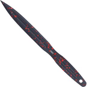 CRKT Onion Throwing Knives: Balanced with Sharpened Tip, 1050 Carbon Steel, Nylon SheathK930RKP, Black & red, 3 Pack