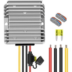 DC 12V 20A 240W Waterproof (Fused) DC18V 24V 36V 48V Buck to 12V Golf Cart Buck Regulator Converter