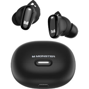 Monster N-Lite 206 Bluetooth Wireless Earbuds in Ear Headphones, Bluetooth 5.4 Ear Buds Built-in Mic, Comfortable Fit, Touch Control, Type-C Fast Charging, IPX6 Waterproof, 25H Playtime, Black