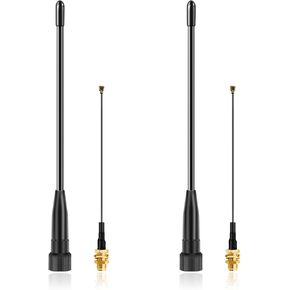 Meshtastic High Gain 915MHz LoRa Whip Antenna, 17cm 10dBi Long Range SMA Male Omni Antenna for ESP32 LoRa V3 RAK Development Board 915MHz LoRa Module with 15cm IPEX Extension Cable (2 Sets), Slinkdsco