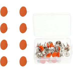 Reflective Tacks, 50 Pcs Red Trail Tacks Marking Tacks, Glow Tacks, Reflective Thumb Tacks for Hunting, Hiking, Camping, Tree Stand etc
