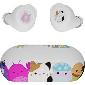 iJoy Squishmallows Bluetooth Earbuds with Charging Case- Wireless Headphones with Built-in Mic + Up to 30 Hours Playtime – Squishmallows Gifts for Girls, Boys, Women, Men and All Squish Squad Fans