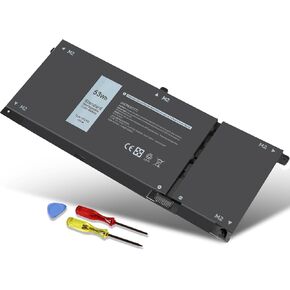 for Dell 53Wh Type H5CKD Battery for Dell Inspiron 5400 5406 7405 7300 7306 7500 7506 2-in-1 2n1 Silver 5300 5301 5401 5402 5408 5409 5501 5502 5508 5509 Latitude 3410 3510 Vostro 5300 5301 P126G