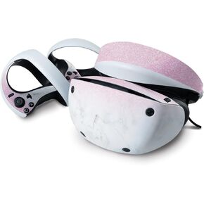 MightySkins Glossy Glitter Skin Compatible with Sony Playstation VR2 - Marble Glitz | Protective, Durable High-Gloss Glitter Finish | Easy to Apply & Change Styles | Made in The USA