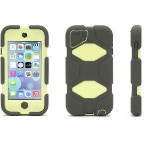 Griffin Survivor for iPod touch (5th gen.), olive/lime - Ridiculously over-engineered? Or the perfect case for your iPod touch no matter where you're head
