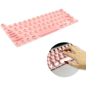 Keyboard Cover for Long Nails,Raised Silicone Long Nail Keyboard Cover,Comfortable Keyboard for Long Nails for 2021-2024 MacBook Pro 14/16,Keyboards Protective Cover for Nail Art