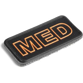 Eleven 10 PVC Med Patch Rubber 3D 1" x 2" | Hook Backed Patch