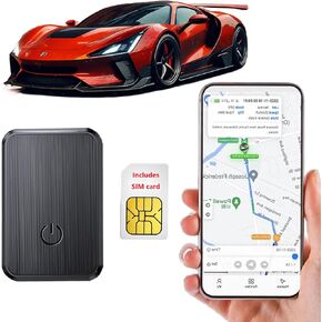 GPS Tracker for Vehicles Cars Fleets PetsLong Battery Magnetic Includes U.S. and Global SIM Cards Compatible with iOS/Android Apps Requires Affordable Subscription Service