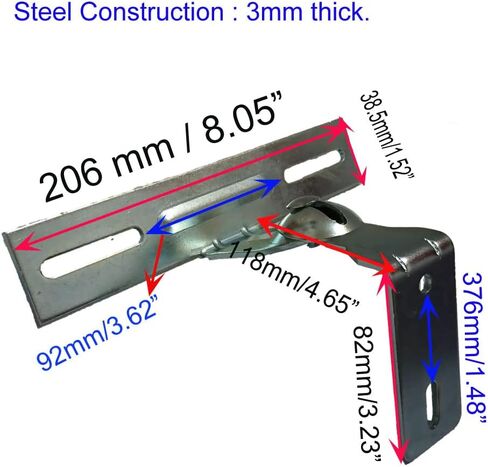 تثبيت قوس هوائي لوحة مسطحة على جدار أو عمود مع مشبك الصاري 1 مساءً in Kuwait