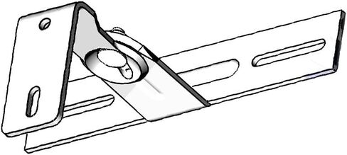 تثبيت قوس هوائي لوحة مسطحة على جدار أو عمود مع مشبك الصاري 1 مساءً in Kuwait