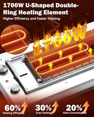 2025 تم ترقية BBQ Kabob Skewers Grill Set-1700W Stainless Steel 360 ° Auto-Roting Colrel Colrill Indoor ، Grill BBQ Lovels مع صينية التنقيط ، فرشاة سيليكون فرشاة نظيفة وفرش in Kuwait