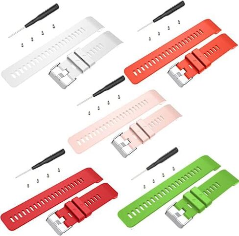 Compatible Replacement Band for Garmin Forerunner 35 Accessories Watchbands, 10 Color Replacement Watch Band with Stainless Buckle and Rubber Strap in Saudi Arabia