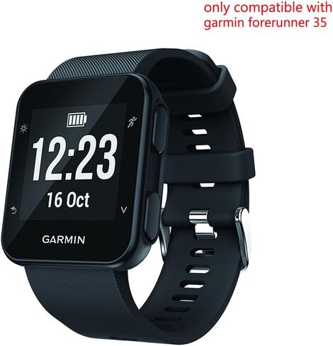 Compatible Replacement Band for Garmin Forerunner 35 Accessories Watchbands, 10 Color Replacement Watch Band with Stainless Buckle and Rubber Strap in Saudi Arabia