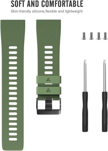 Compatible Replacement Band for Garmin Forerunner 35 Accessories Watchbands, 10 Color Replacement Watch Band with Stainless Buckle and Rubber Strap in Saudi Arabia