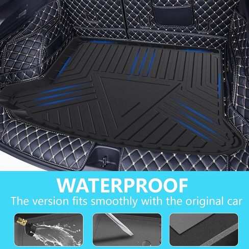 Custom Fit for Cargo Liner 2022-2024 Mitsubishi Outlander Behind 2nd Row - Black TPO All Weather Heavy Duty Waterproof Rear Cargo Tray Trunk Floor Mat Protector(Not Fit PHEV or Sport Models) in Kuwait