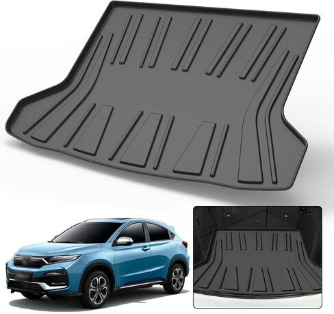 Custom Fit for Cargo Liner 2022-2024 Mitsubishi Outlander Behind 2nd Row - Black TPO All Weather Heavy Duty Waterproof Rear Cargo Tray Trunk Floor Mat Protector(Not Fit PHEV or Sport Models) in Kuwait