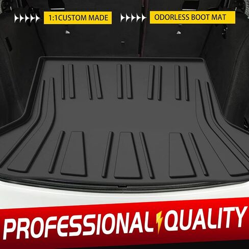 Custom Fit for Cargo Liner 2022-2024 Mitsubishi Outlander Behind 2nd Row - Black TPO All Weather Heavy Duty Waterproof Rear Cargo Tray Trunk Floor Mat Protector(Not Fit PHEV or Sport Models) in Kuwait