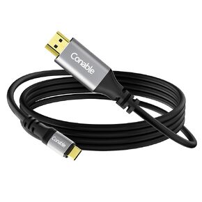 USB C to HDMI Cable (4K@60Hz) 4FT, Flexible USB Type C to HDMI Cord Adapter, Thunderbolt 3/4 Compatible with iPhone 16/15 Series, MacBook Pro Air, iPad Pro, XPS, Galaxy S24, Surface, Dell