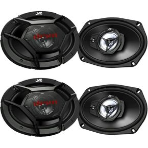2 Pair of JVC CS-DR6931 DRVN Series 6x9 500 Watt 3-Way Coaxial Car Speakers