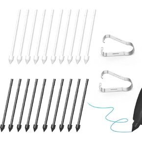 20 PCS Tips/Nibs Replacement for Samsung Galaxy Tab S9/S9FE /S9 Ultra, S8/S8 /S8 Ultra, S7/S7 /S7 FE, S6/S6 Lite, Note10/10 Plus/10 Lite, Note 20/S21/S22/S23/S24 Ultra S Pen