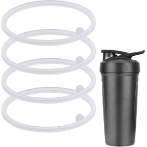4pcs Lid Gasket Replacement for Blender Bottle Strada Flip Shaker Cup Water Bottle Parts Accessories Leak-Proof, Silicone Seal Ring for Blenderbottle Strada Flip Shaker 24 oz 28 oz