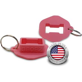 Magazine Loader for The Smith & Wesson M&P 380 Shield EZ - Easy Pain Free Loading - Comfortable Grip - Speed Loader Accessories - Large Flanges for Thumb Relief - 2 Pack - Pink