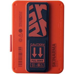 SKRM SPUNK Mirage Magnetic grip Card Holder with sliding ejector button, Orange, Modern