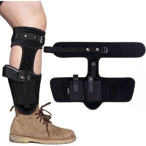 Ankle Holster for Concealed Carry Leg Gun Holster Neoprene Universal Pistol Holster Fits Glock 19 26 42 43, S&W M&P Shield 9mm, Bodyguard .380, Ruger LCP LC9, Sig sauer P365 P238