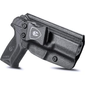 Ruger Security 9 Holster, IWB Kydex Holster Fit: Ruger Security 9 / Security 9 Compact Pistol, Inside Waistband Concealed Appendix Carry Holster, Adj. Cant & Posi-Click Retention