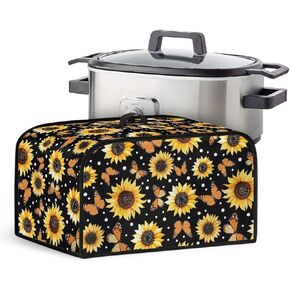 Chicken Field Crock for Pot Cover Dust Cover 6 7 8 qt Washable Appliance Cover Oval Slow Cooker Cover Dustproof Kitchen Decor Assecories Protective Covers