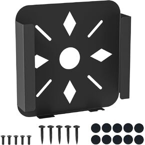 Mac Mini VESA Mount, Mac Mini Mount Behind Monitor for Mac Mini 2010-2023 M2 Pro, Mac Mini Under Desk Steel Mount, Heat Dissipation Design Anti-Scratch, Wall Mount, Multiple Install Ways (Black)