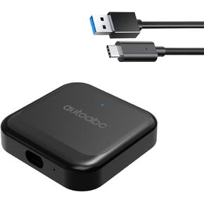Wireless CarbitLink USB Dongle with CarPlay/Android Auto Plug and Play for OEM Carbit Link/Smart Link/Phone Link/Easy Connect Functionality Version 6.0 and Above Cars