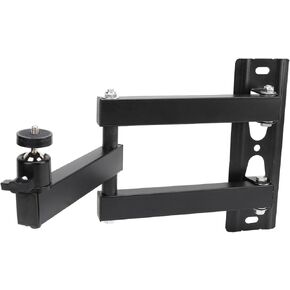 Projector Wall Bracket, 20-40cm Adjustable Angle Projector Wall Mount, Universal 1/4 Interface, Heavy Duty Steel Construction, Foldable Design