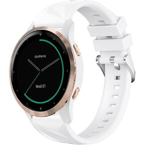 نطاقات ساعة الإصدار السريع 18 مم متوافقة مع Garmin Vivoactive 4S/Vivomove 3S/Venu 3S/Venu 2S ، Sportfit Easyfit Silicone Bands for Forerunner 255S/255S Music/265S in Kuwait