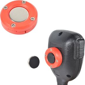 UAYESOK Magnet CB Mic Holder, Portable Vehicle Mic Clip Mount for Mobile Ham Radio Handheld Speaker mics with Round Knob