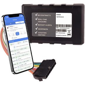 Truview TV53 4G Wired GPS Tracker with Global SIM - Pay-As-You-Go Vehicle Tracking Device for Cars, Vans & Fleets - Real-Time, Easy Installation, Mobile App, 24/7 Support - No Contract Required