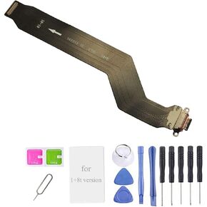 One Plus 8t Replacement USB Charging Port Board Parts for Oneplus 8t 5G KB2001 KB2000 KB2003 KB2005 6.55 Inches (Not fit for one Plus 8t Plus Version)